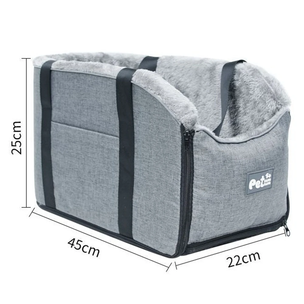 Siège auto console portable pour chien, sacs de voyage pour chiens et chats, siège de voiture pour chien, parfait pour les petits animaux de compagnie, la plupart des voitures, coule de luxe